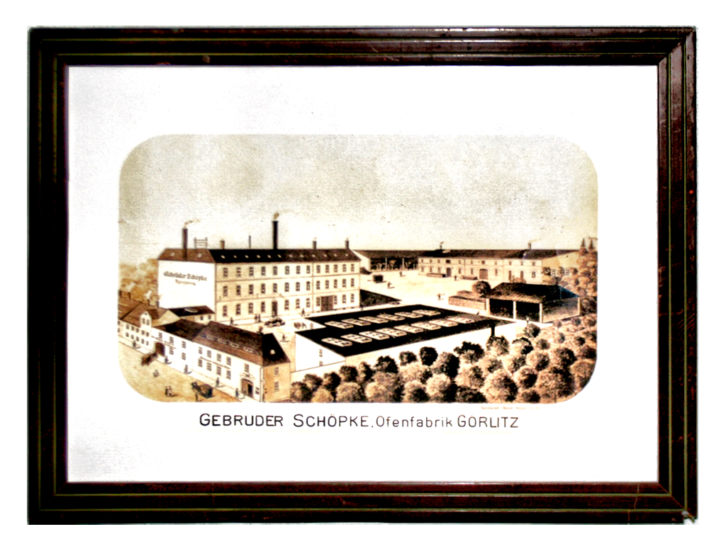 Historisches Bild der alten Ofenfabrik